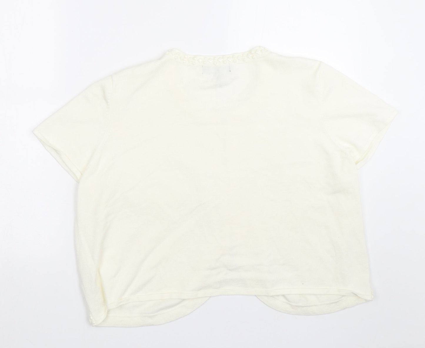 Joanna Hope Womens White   Cape Jumper Size 20