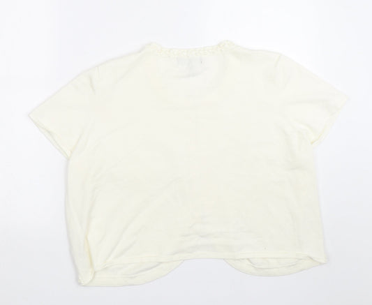 Joanna Hope Womens White   Cape Jumper Size 20