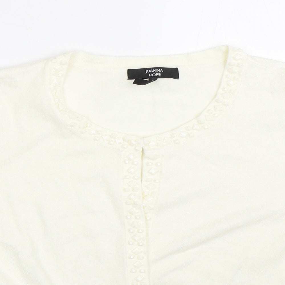 Joanna Hope Womens White   Cape Jumper Size 20