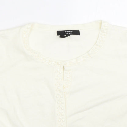 Joanna Hope Womens White   Cape Jumper Size 20