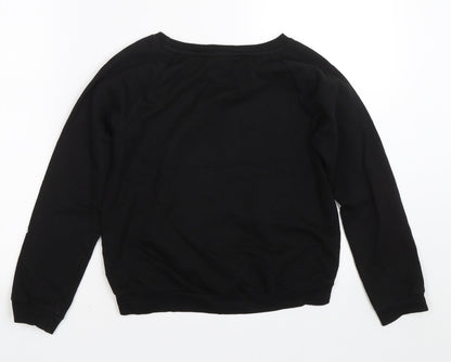 H&M Girls Black   Pullover Sweatshirt Size 10-11 Years