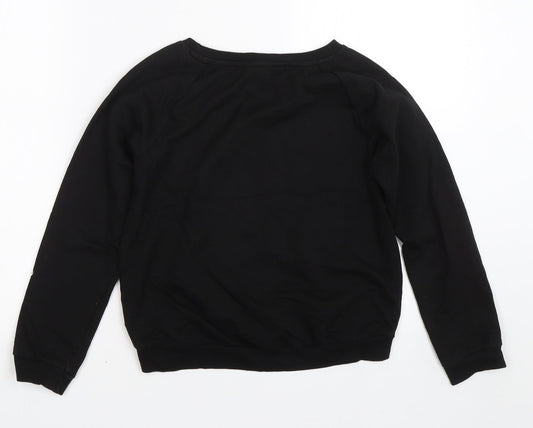 H&M Girls Black   Pullover Sweatshirt Size 10-11 Years