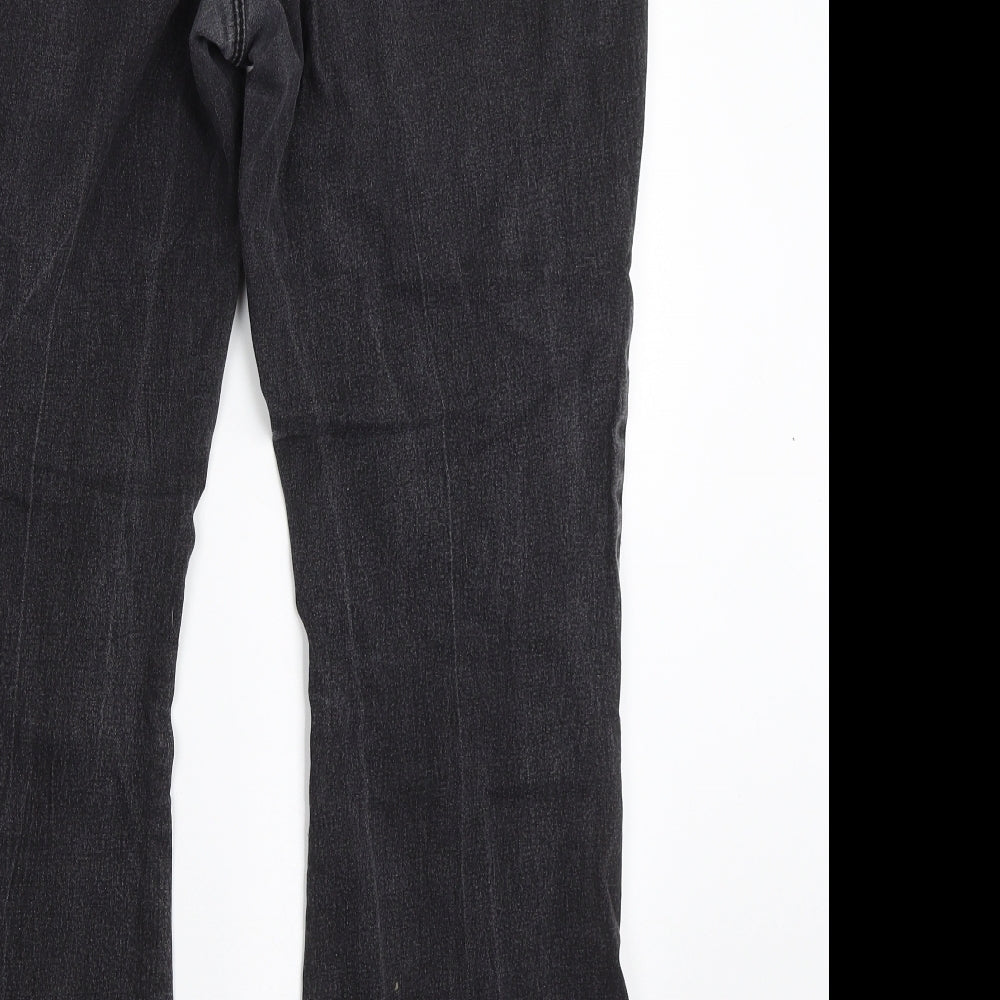 Dorothy Perkins Womens Black  Denim Bootcut Jeans Size 12 L26.5 in