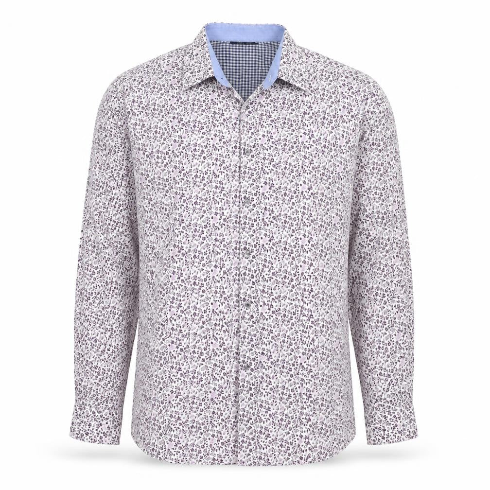 Mens UK Size L BHS White  Button-Up Long Sleeve Casual Shirt