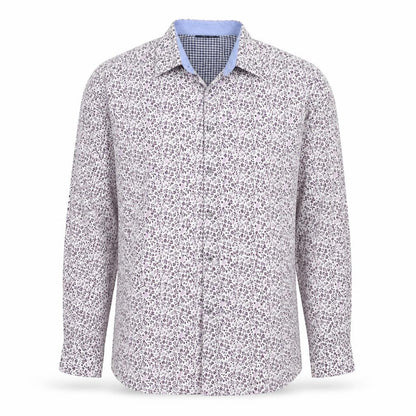 Mens UK Size L BHS White  Button-Up Long Sleeve Casual Shirt