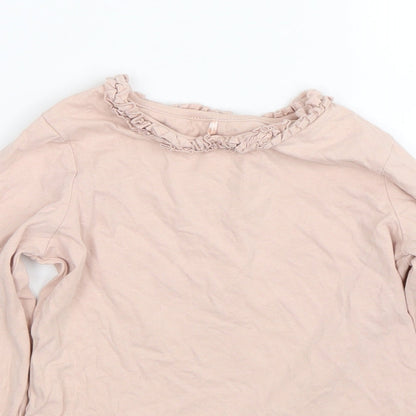 George Girls Pink   Basic T-Shirt Size 5-6 Years