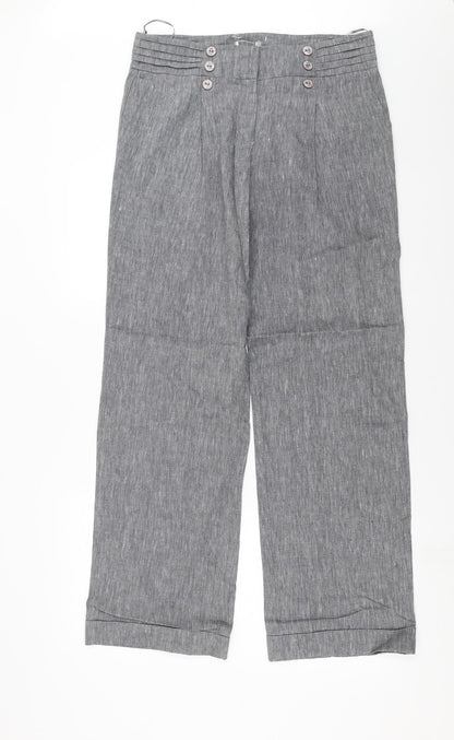 Womens UK Size 33 in Preworn Regular Fit  Grey Trousers
