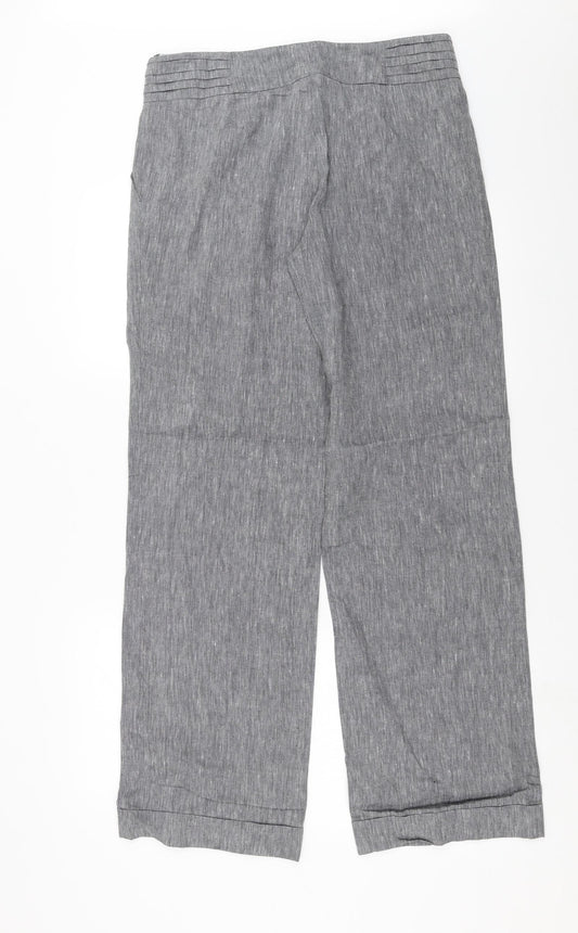 Womens UK Size 33 in Preworn Regular Fit  Grey Trousers