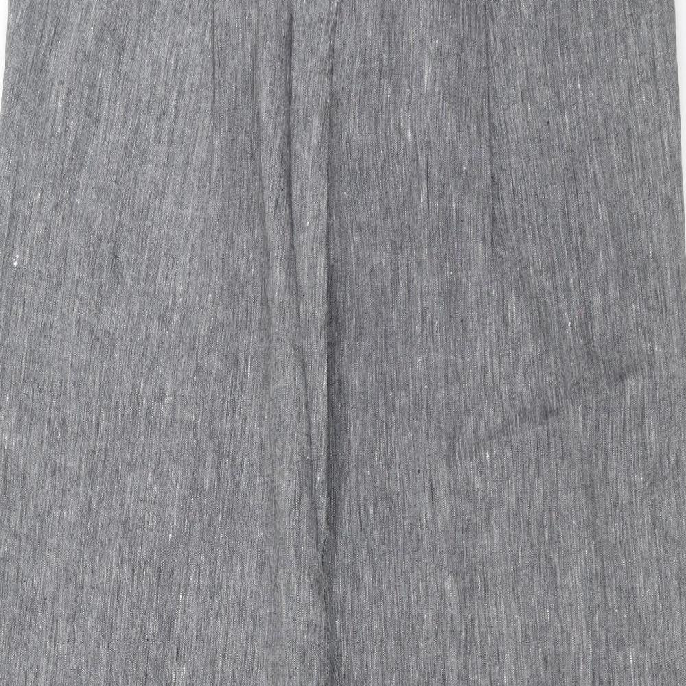 Womens UK Size 33 in Preworn Regular Fit  Grey Trousers