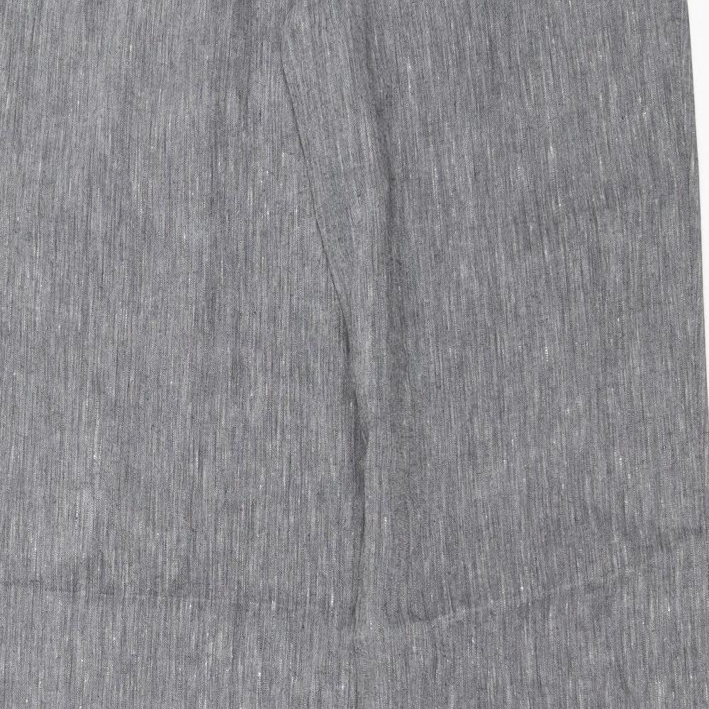 Womens UK Size 33 in Preworn Regular Fit  Grey Trousers
