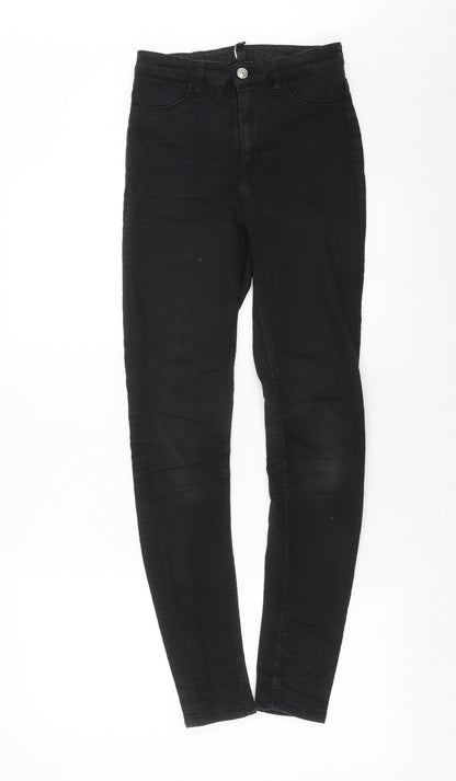 Divided by H&M Womens Black  Denim Skinny Jeans Size 10 L29 in