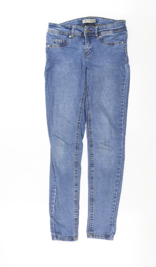 Primark Womens Blue  Denim Skinny Jeans Size 8 L29 in
