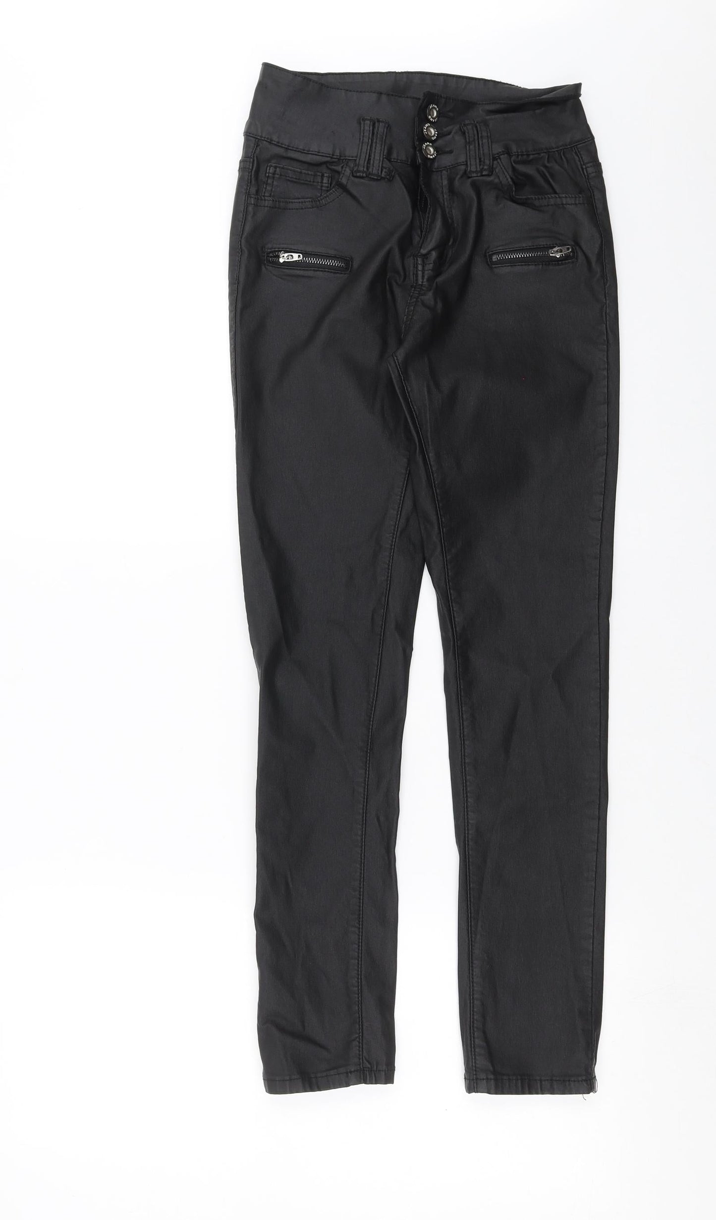ECUPPER Womens Black   Skinny Jeans Size L L27 in