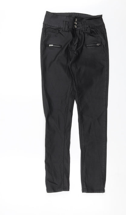 ECUPPER Womens Black   Skinny Jeans Size L L27 in