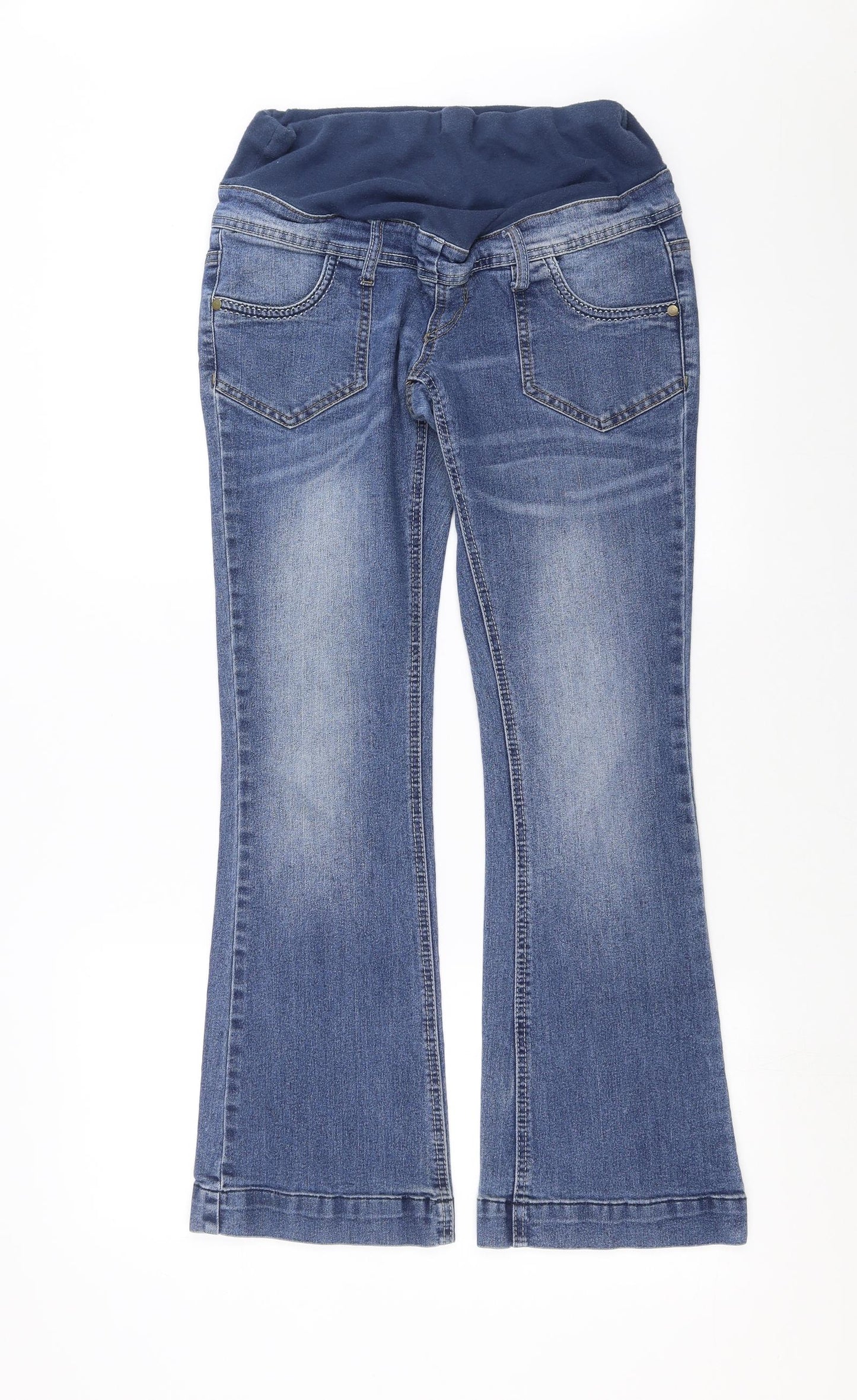 Womens UK Size 30 in Preworn Regular Fit Bootcut Blue Jeans