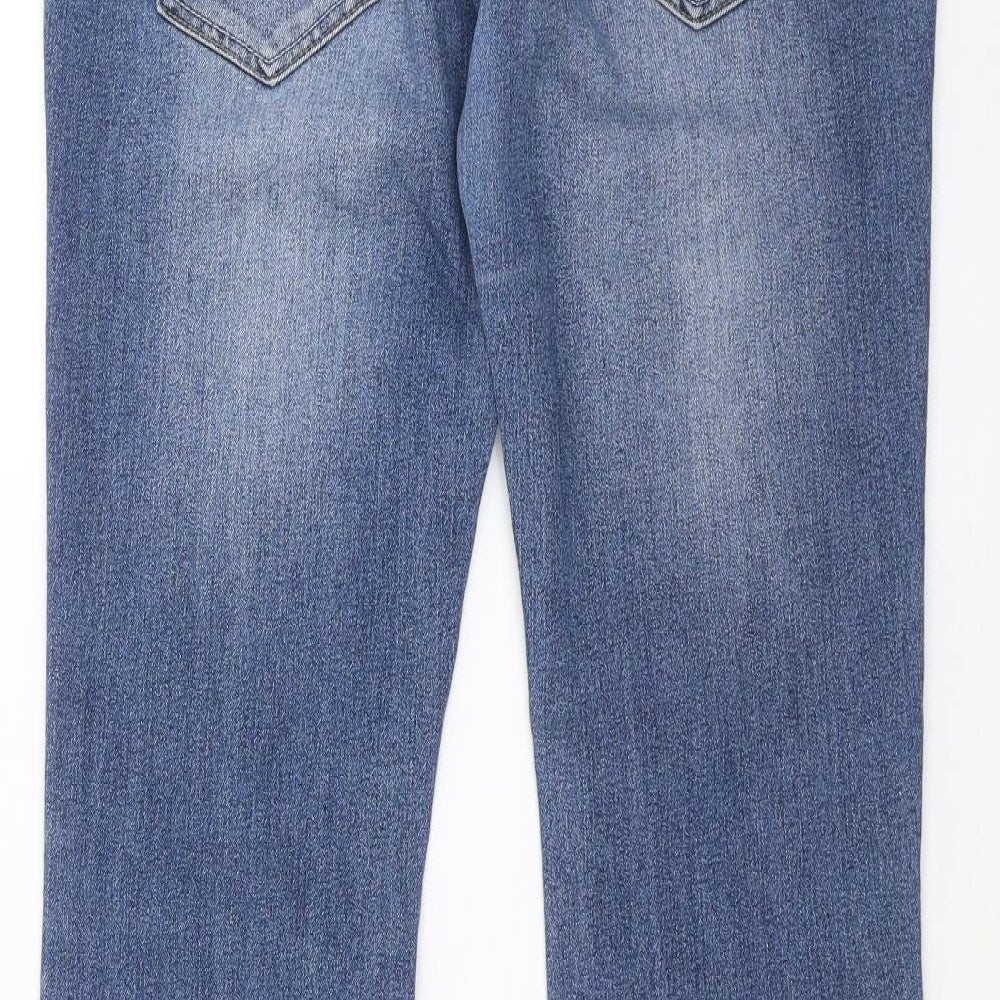 Womens UK Size 30 in Preworn Regular Fit Bootcut Blue Jeans