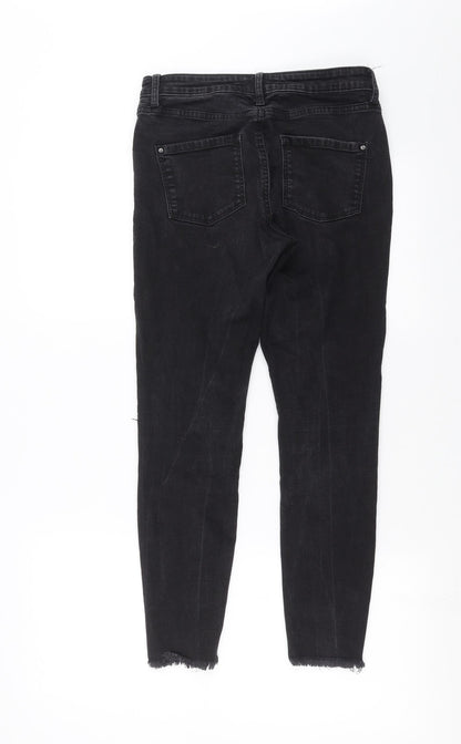 Dorothy Perkins Womens Black  Denim Skinny Jeans Size 8 L26 in