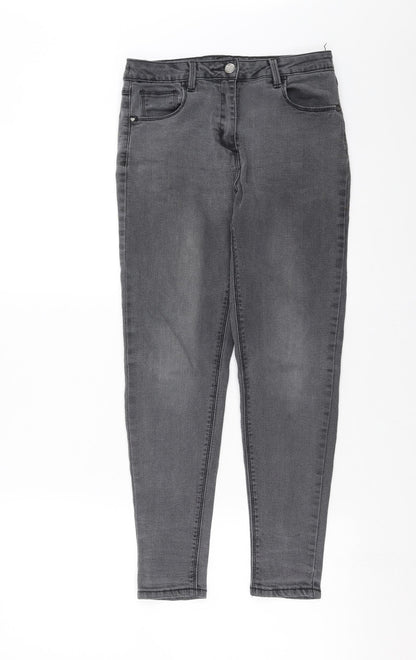 George Girls Grey  Denim Skinny Jeans Size 11-12 Years