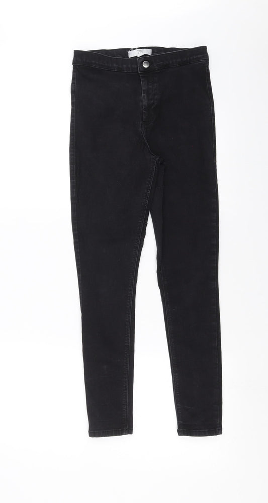 Topshop Womens Black  Denim Skinny Jeans Size 26 in L26 in