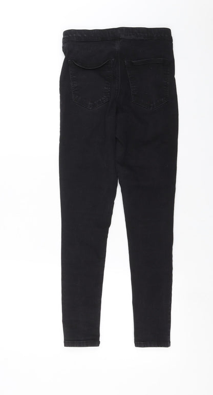 Topshop Womens Black  Denim Skinny Jeans Size 26 in L26 in