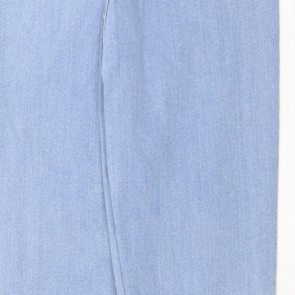 PRETTYLITTLETHING Womens Blue  Denim Skinny Jeans Size 12 L28 in