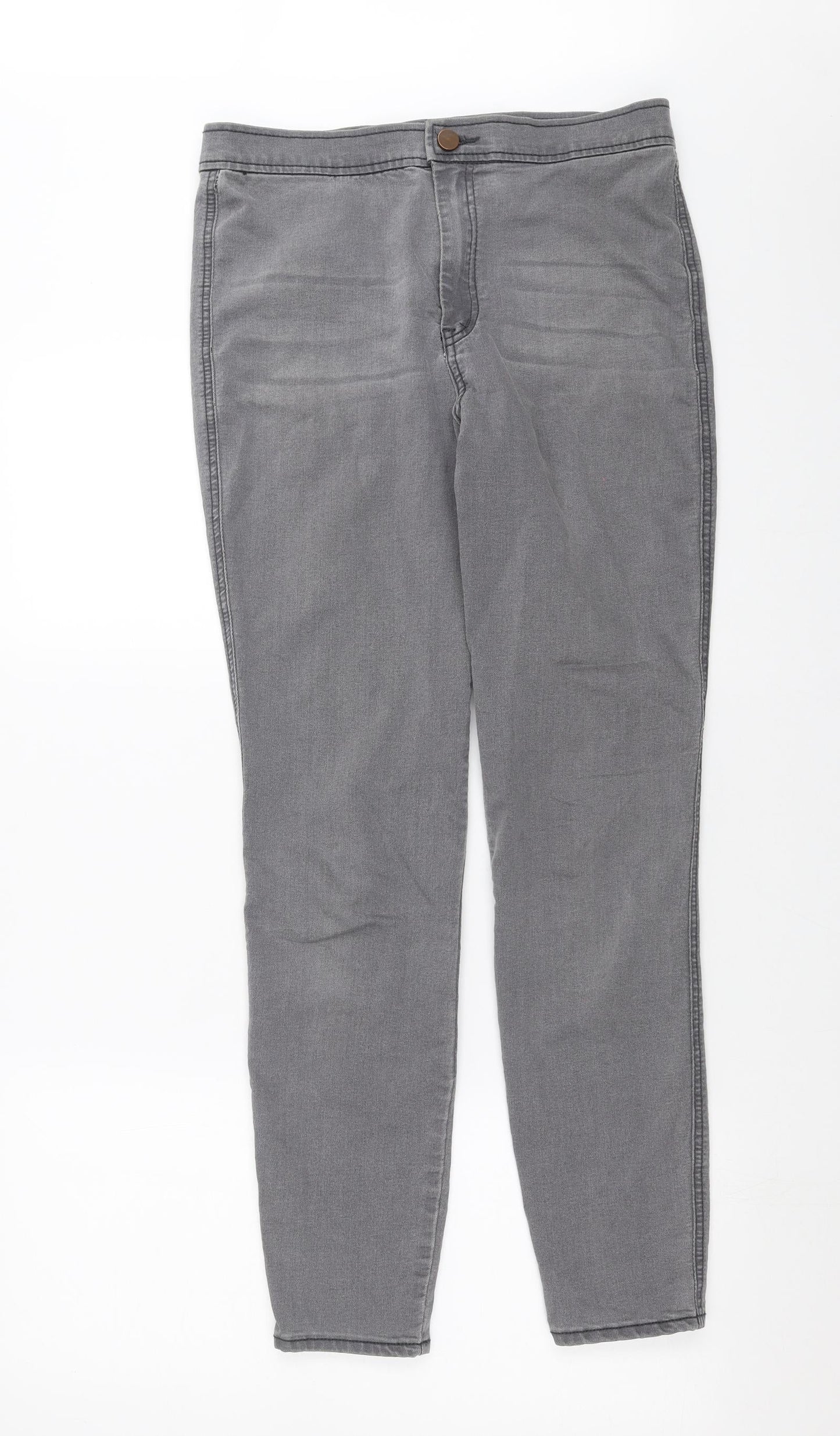 ASOS Womens Grey  Denim Skinny Jeans Size 32 in L29 in