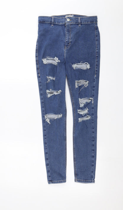 Topshop Womens Blue  Denim Skinny Jeans Size 26 in L26 in