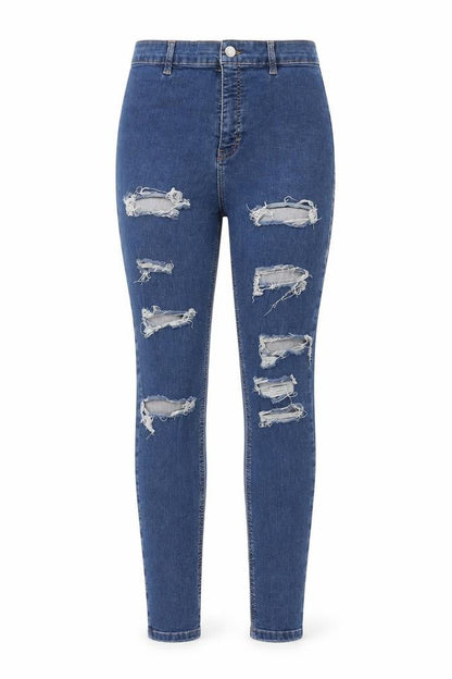 Womens UK Size 26 in Topshop Extra-Slim Fit Skinny Blue Jeans