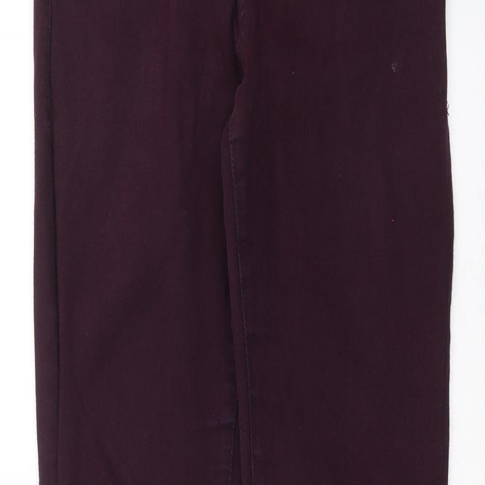 Topshop Womens Purple  Denim Skinny Jeans Size 28 in L30 in