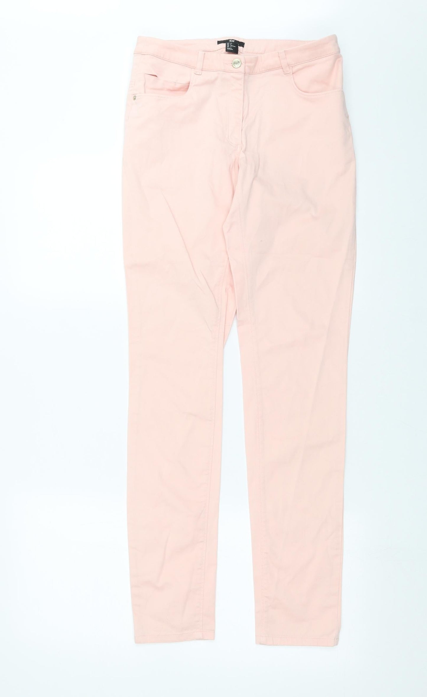 Womens UK Size 8 H&M Extra-Slim Fit Skinny Pink Jeans