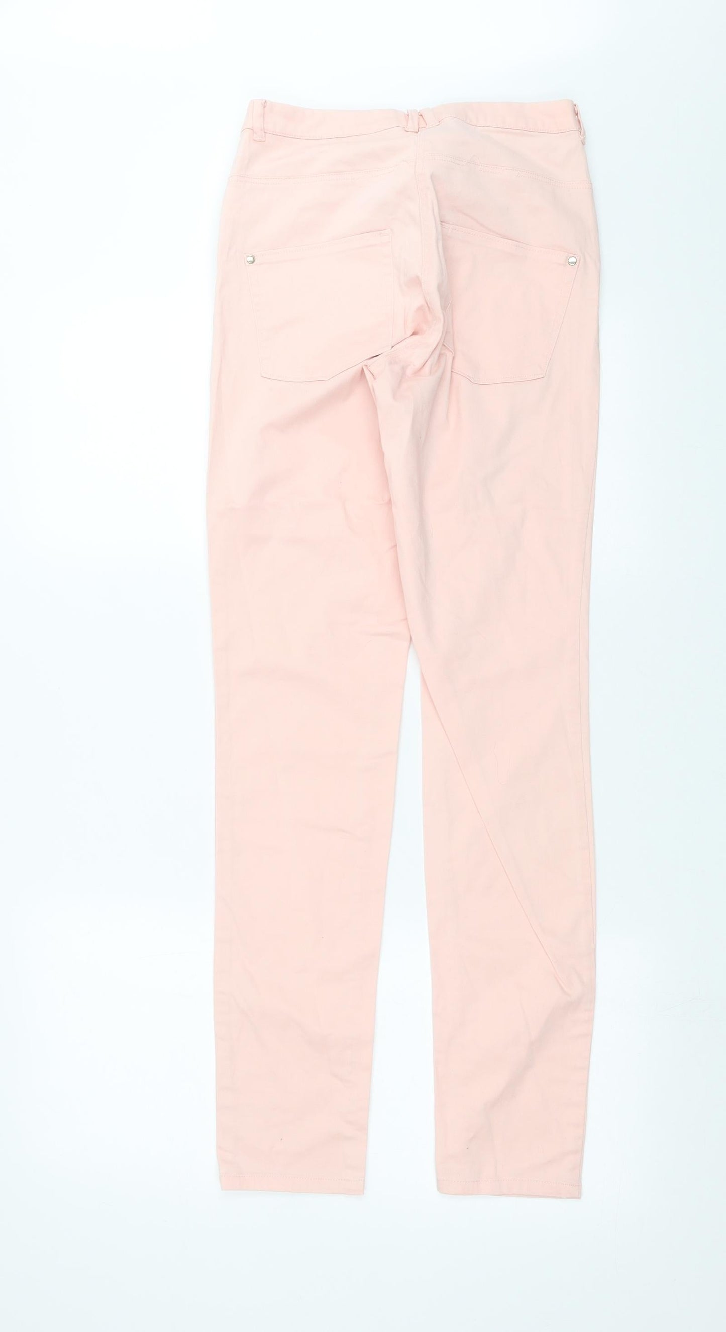 Womens UK Size 8 H&M Extra-Slim Fit Skinny Pink Jeans