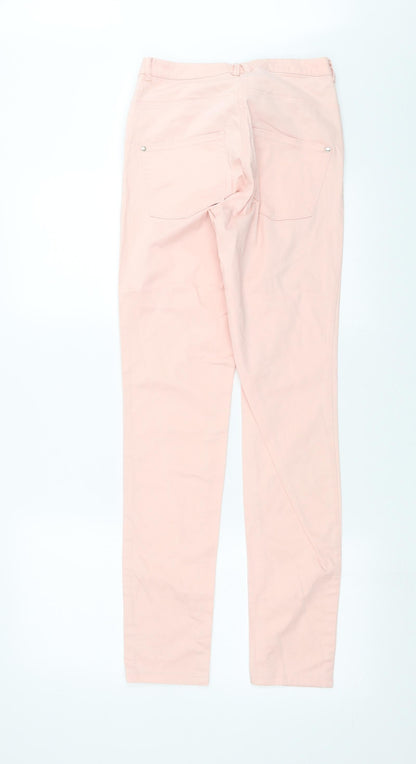 Womens UK Size 8 H&M Extra-Slim Fit Skinny Pink Jeans