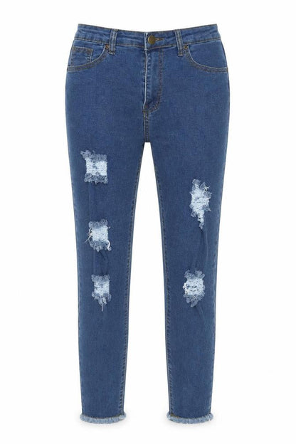 Womens UK Size 10 Boohoo Extra-Slim Fit Skinny Blue Jeans