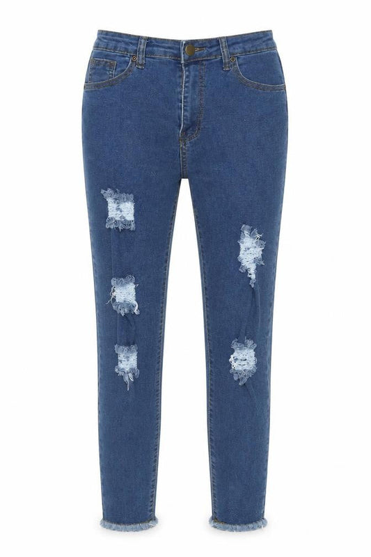 Womens UK Size 10 Boohoo Extra-Slim Fit Skinny Blue Jeans