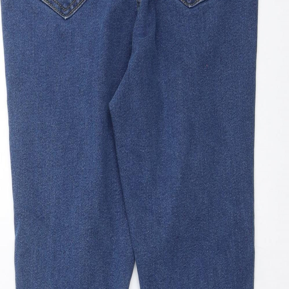 Boohoo Womens Blue  Denim Skinny Jeans Size 10 L26 in