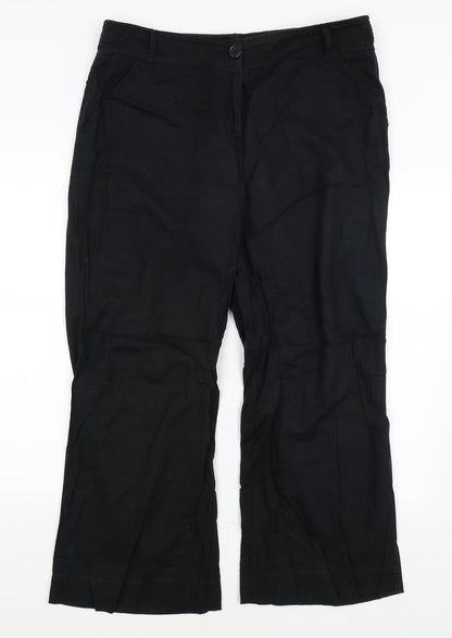 George Womens Black   Trousers  Size 16 L27 in