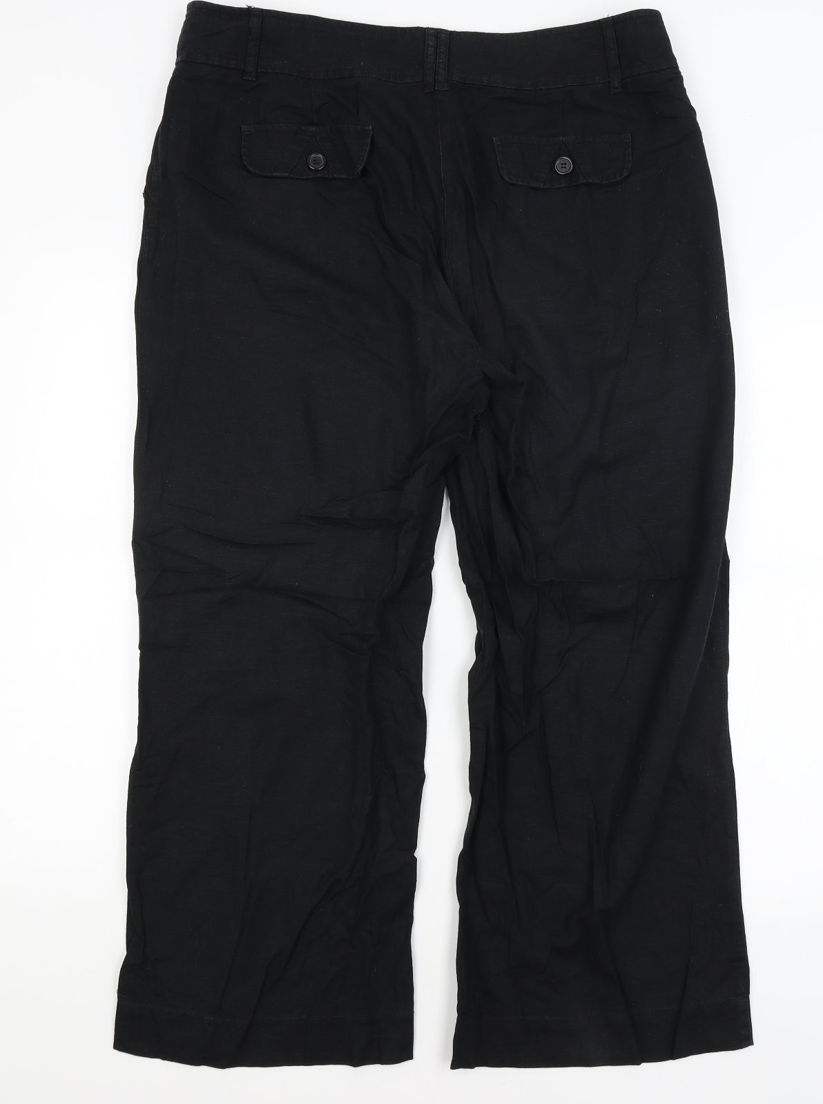 George Womens Black   Trousers  Size 16 L27 in