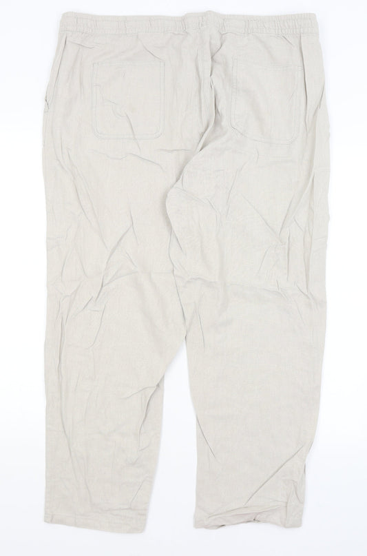 Bonmarche Womens Beige   Trousers  Size 20 L27.5 in