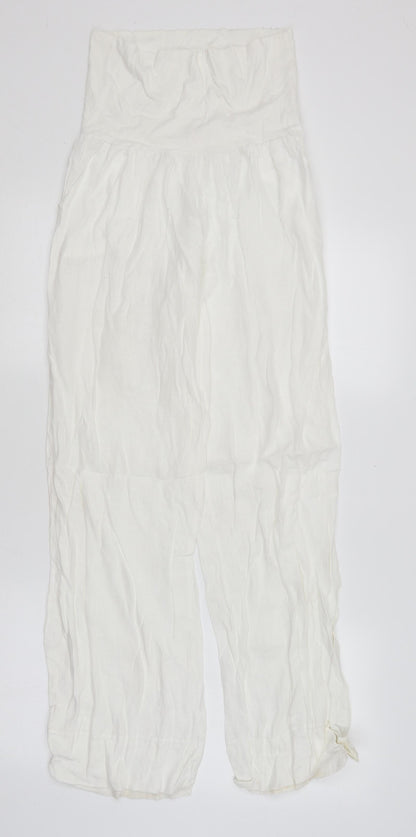 Zinka Womens White   Trousers  Size M L29 in