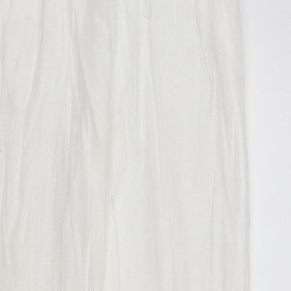 Zinka Womens White   Trousers  Size M L29 in