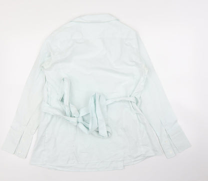 Womens UK Size 12 mamas & papas Green Wrap Blouse
