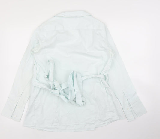 Womens UK Size 12 mamas & papas Green Wrap Blouse