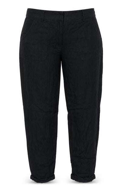 Womens UK Size 12 Papaya Regular Fit  Black Trousers