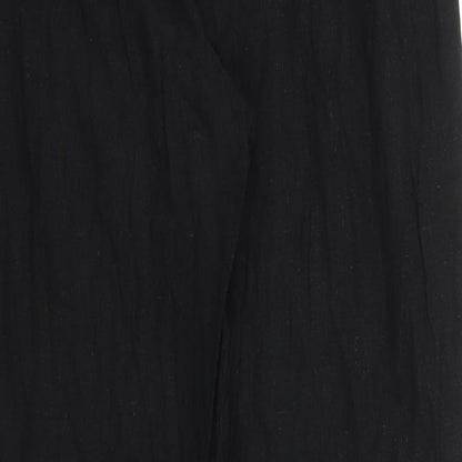 Womens UK Size 12 Papaya Regular Fit  Black Trousers