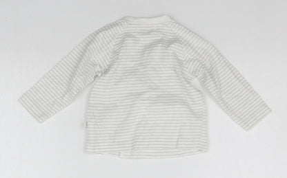 Rosie Pope Baby Beige Striped  Basic T-Shirt Size 6-9 Months