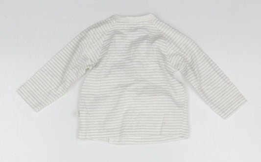 Rosie Pope Baby Beige Striped  Basic T-Shirt Size 6-9 Months
