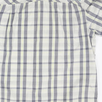 Mens UK Size XL Company 81 Beige  Button-Up Short Sleeve Casual Shirt