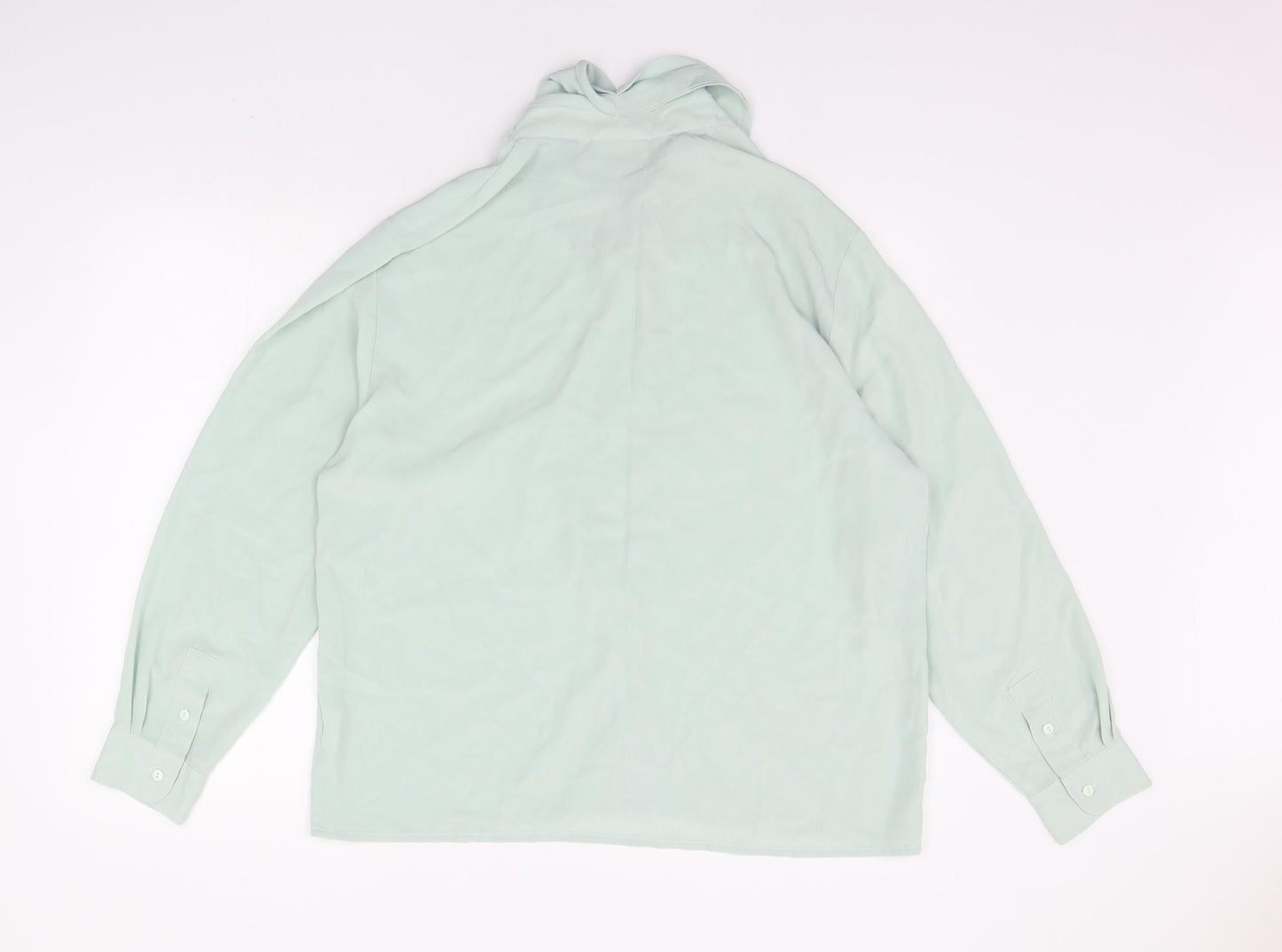 Womens UK Size 16 COMPLIMENTS Green Basic Button-Up