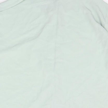 Womens UK Size 16 COMPLIMENTS Green Basic Button-Up