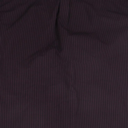 Red Herring Mens Purple Check   Button-Up Size S